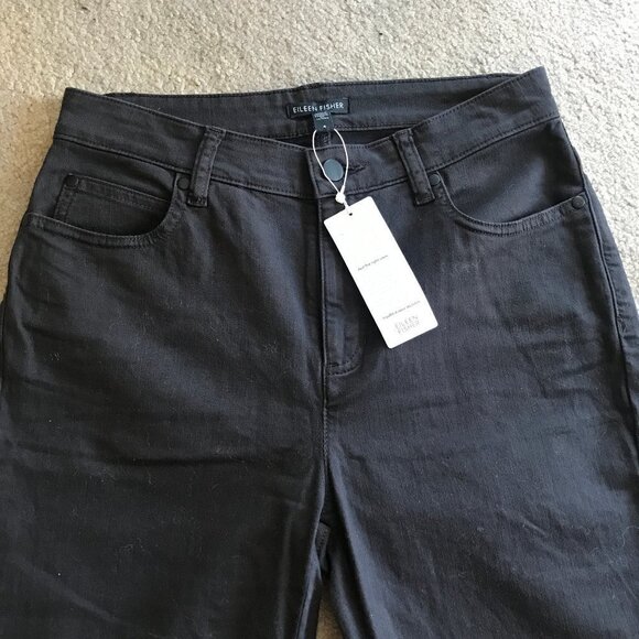Eileen Fisher Cropped Organic Cotton Jeans Lave - Picture 6 of 7